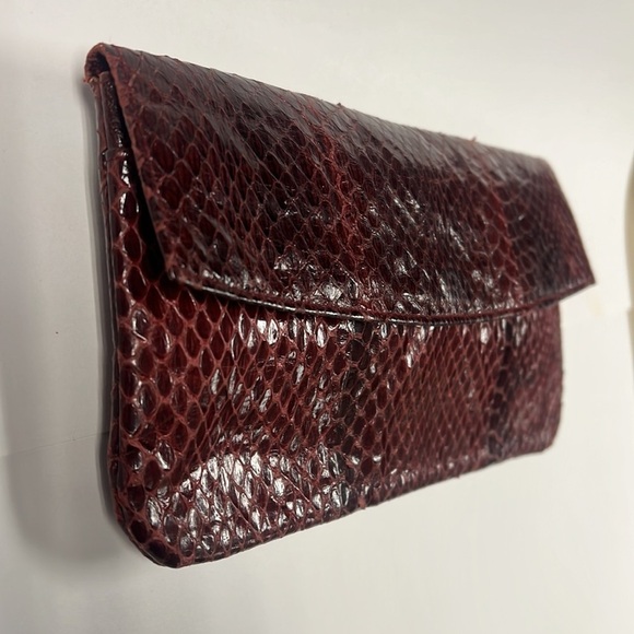 Marshall Field’s Vintage Python Snakeskin Clutch Wallet - Picture 3 of 13